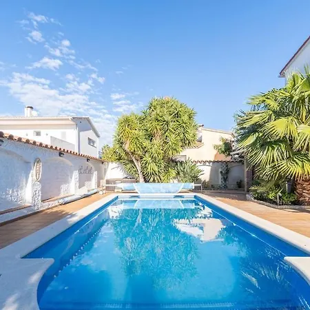 Villa Sm21-gran En La Playa, 4 Habitaciones, Climatizada, Piscina, Barbacoa Y Wifi