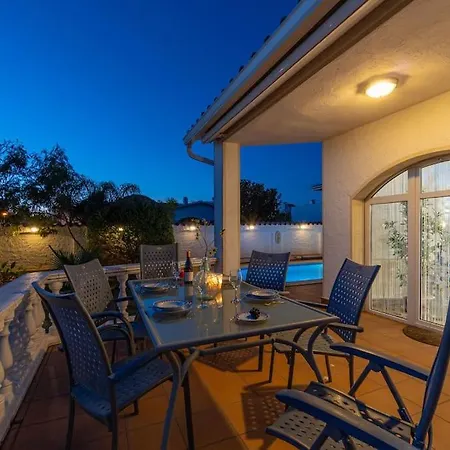 Sm21-gran En La Playa, 4 Habitaciones, Climatizada, Piscina, Barbacoa Y Wifi *